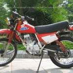 Vietnam off-road motorbike and motorcycle tours, starting from Hanoi and ride Northern Vietnam mountains. Honda XL125-250 for rent in Hanoi.